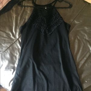 black ( lace ) straight dress